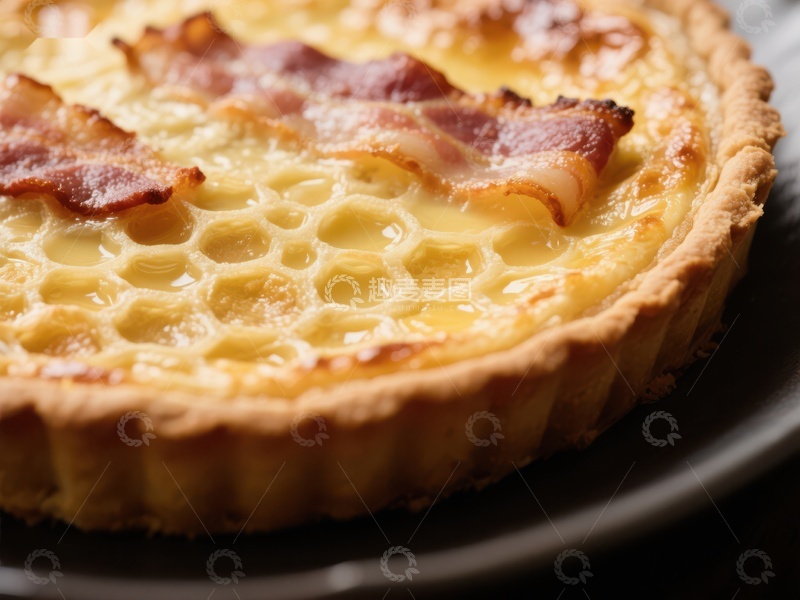 高清大图下载【趣麦麦图】金黄酥脆的培根奶酪挞