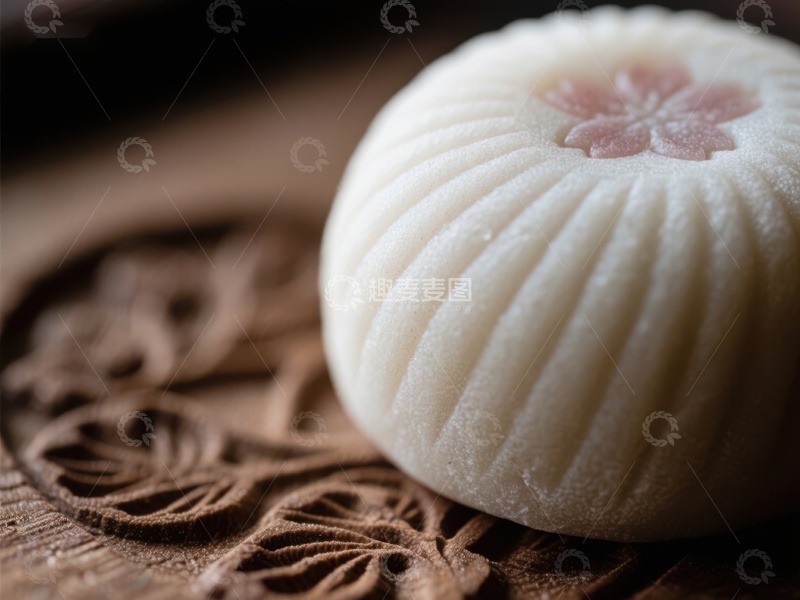 高清大图下载【趣麦麦图】精致樱花糕点特写