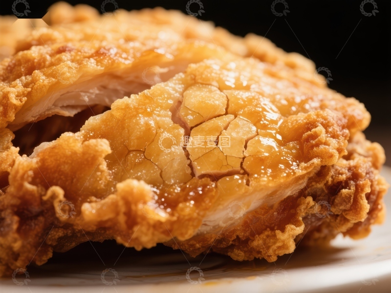 高清大图下载【趣麦麦图】金黄酥脆的炸鸡特写