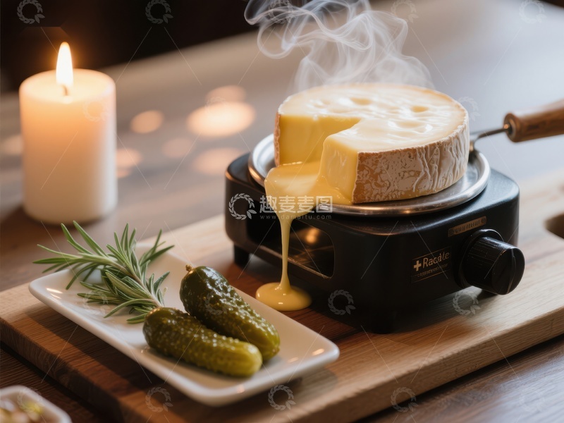 高清大图下载【趣麦麦图】融化的奶酪与酸黄瓜的美味组合