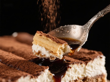 提拉米苏甜点特写