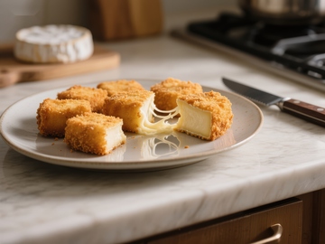 金黄酥脆的炸奶酪块