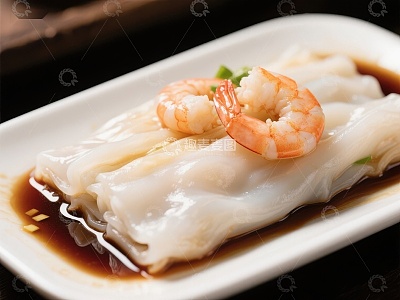 鲜虾肠粉，美味粤式小吃