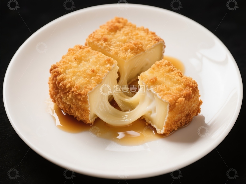 高清大图下载【趣麦麦图】金黄酥脆的炸奶酪块