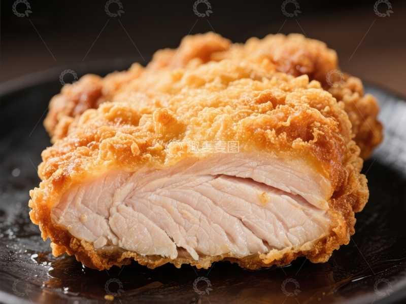 高清大图下载【趣麦麦图】酥脆炸鸡，金黄诱人