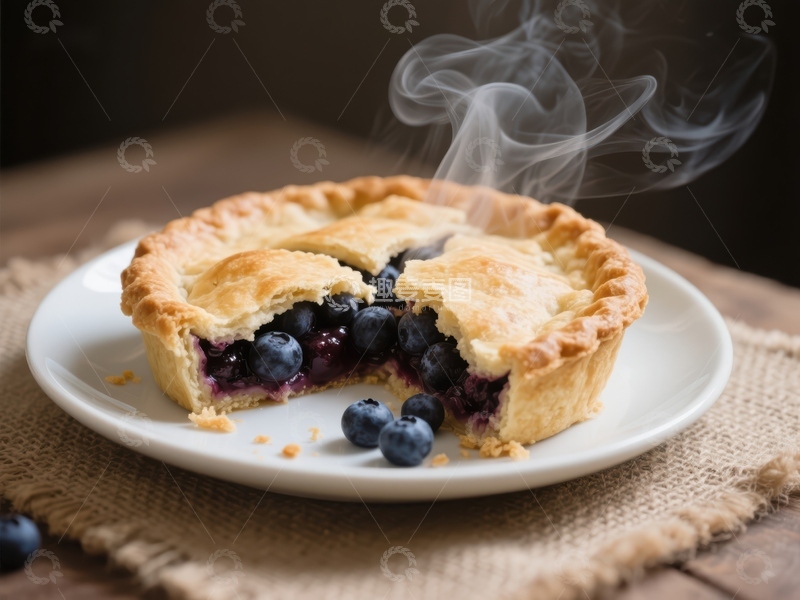 高清大图下载【趣麦麦图】热腾腾的蓝莓派