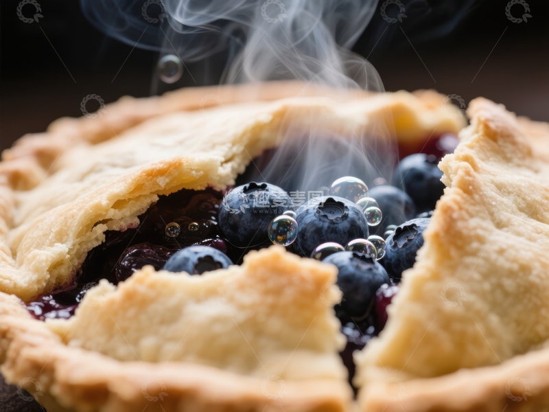高清大图下载【趣麦麦图】热腾腾的蓝莓派