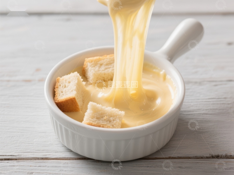 高清大图下载【趣麦麦图】芝士融汇，面包浸润的美味瞬间