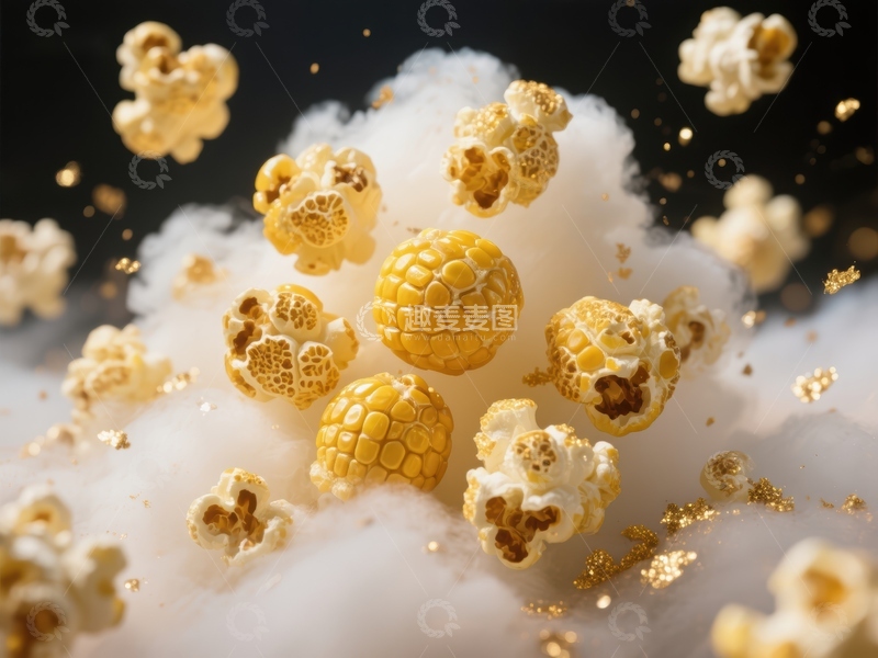高清大图下载【趣麦麦图】-爆米花与玉米粒的奇妙瞬间