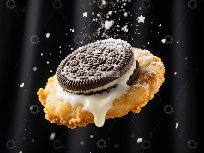 高清大图下载【趣麦麦图】酥脆饼干夹心甜品