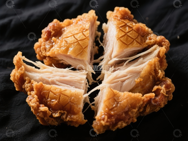 高清大图下载【趣麦麦图】酥脆炸鸡块的诱人特写