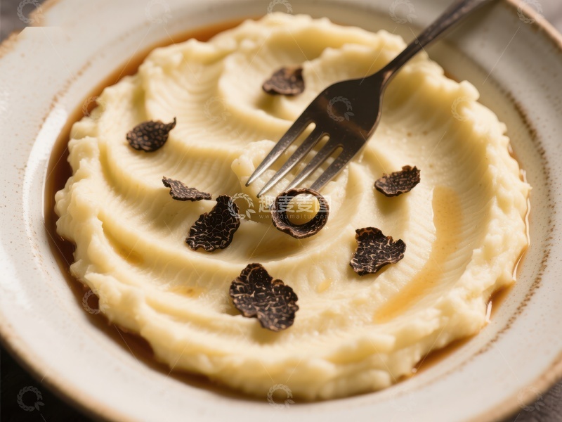 高清大图下载【趣麦麦图】奶油土豆泥配黑松露