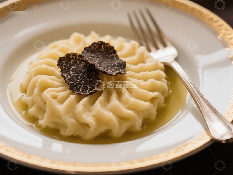 高清大图下载【趣麦麦图】黑松露意面精致呈现