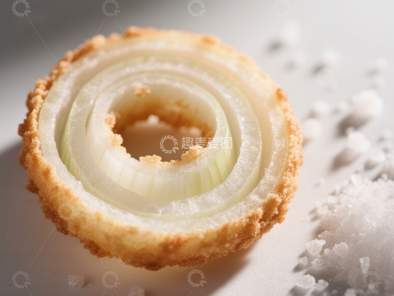 高清大图下载【趣麦麦图】金黄酥脆的洋葱圈特写