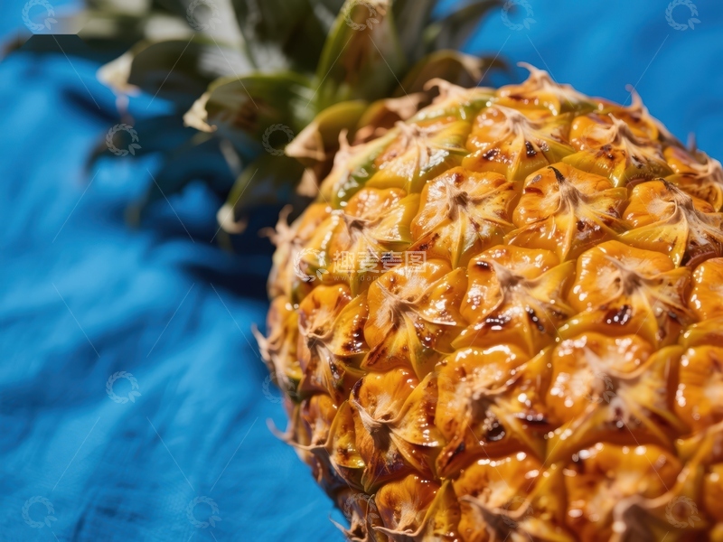 高清大图下载【趣麦麦图】新鲜菠萝特写