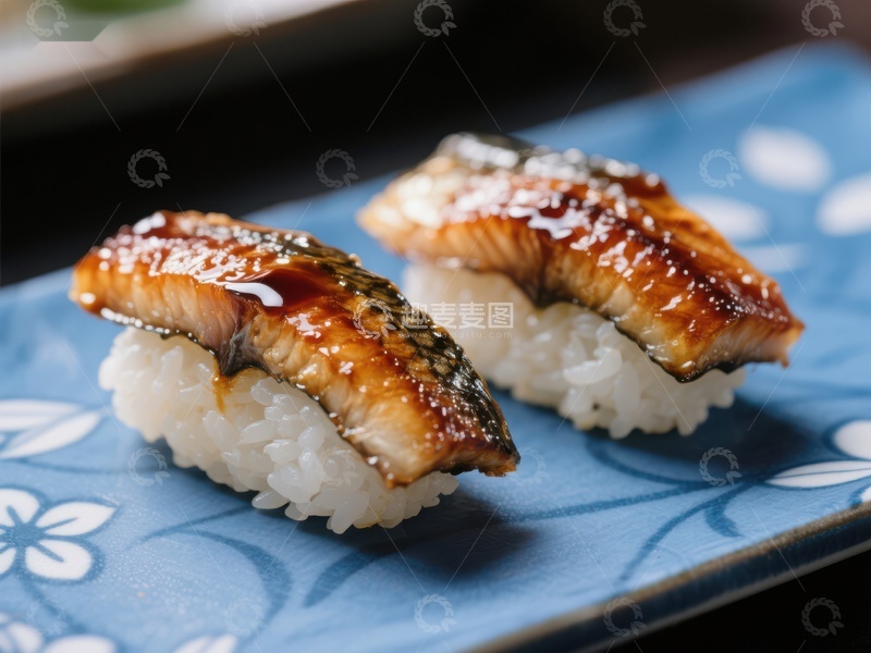 高清大图下载【趣麦麦图】鳗鱼寿司精致呈现