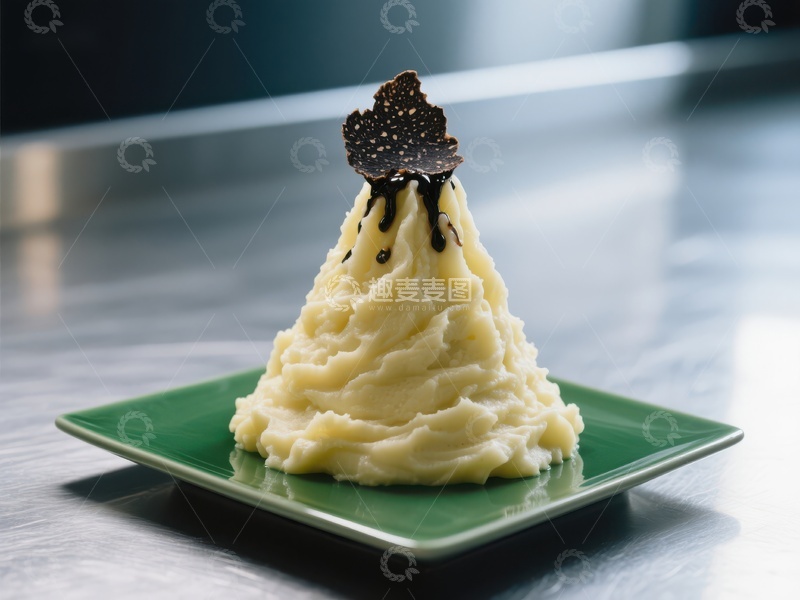 高清大图下载【趣麦麦图】奶油土豆泥配黑松露装饰