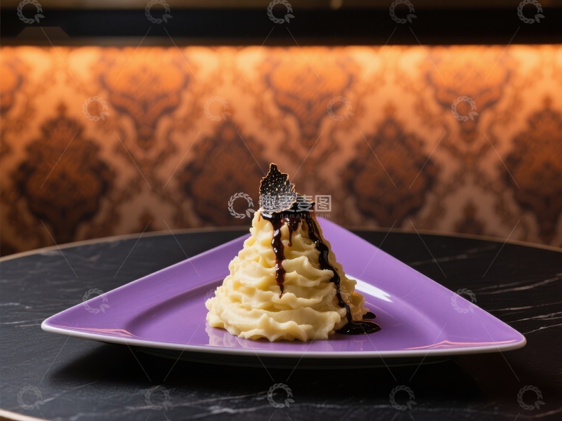 高清大图下载【趣麦麦图】奶油土豆泥配松露装饰