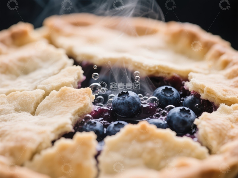 高清大图下载【趣麦麦图】热腾腾的蓝莓派