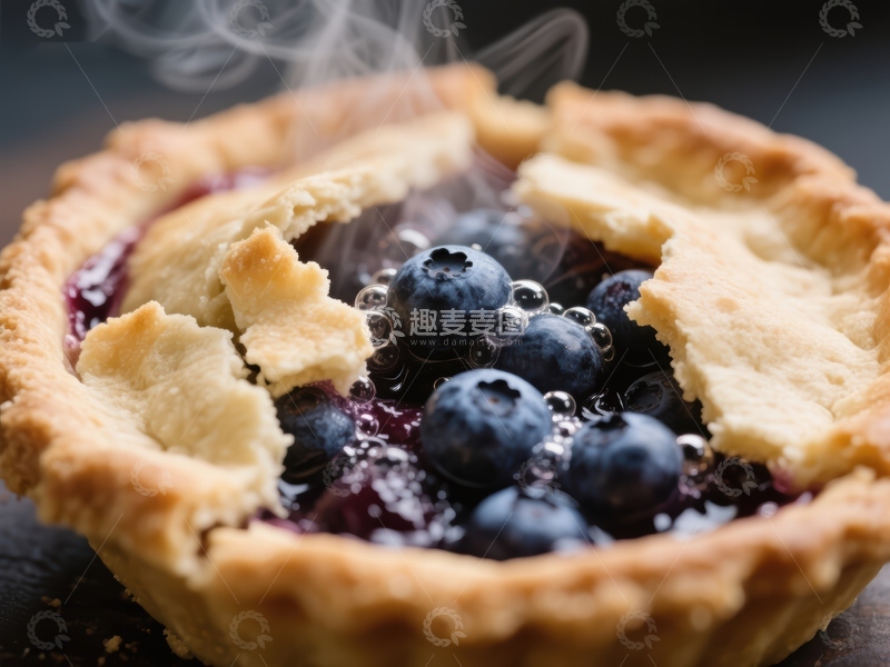 高清大图下载【趣麦麦图】热腾腾的蓝莓派