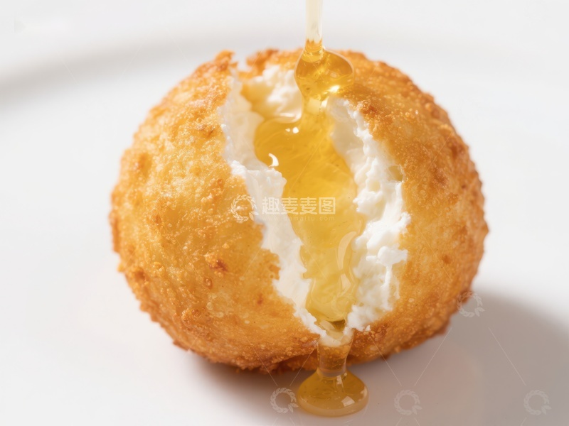 高清大图下载【趣麦麦图】蜂蜜淋在炸糕球上