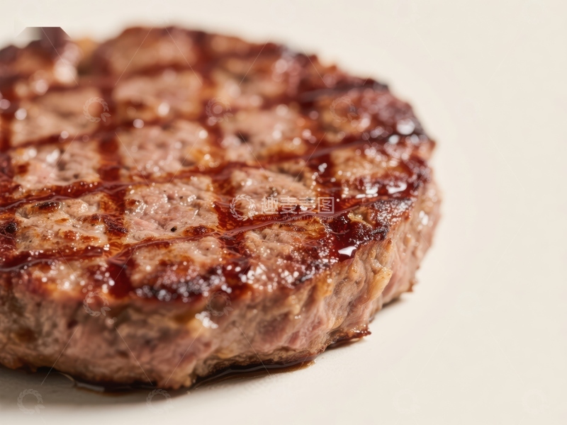 高清大图下载【趣麦麦图】烤制多汁的牛肉饼
