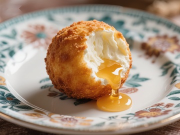 金黄酥脆的蛋黄酱炸球