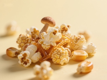 爆米花与蘑菇的独特组合