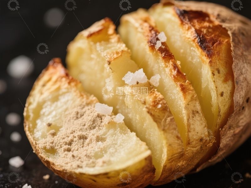 高清大图下载【趣麦麦图】香脆切片烤土豆