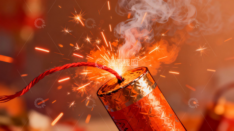 高清大图下载【趣麦麦图】烟花绽放瞬间