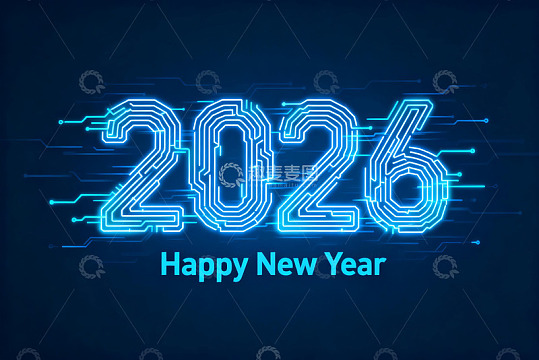 2026年科技风格新年贺图