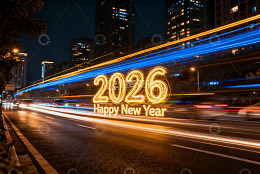 2026新年夜城市灯光秀