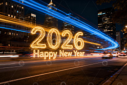2026新年夜城市灯光秀
