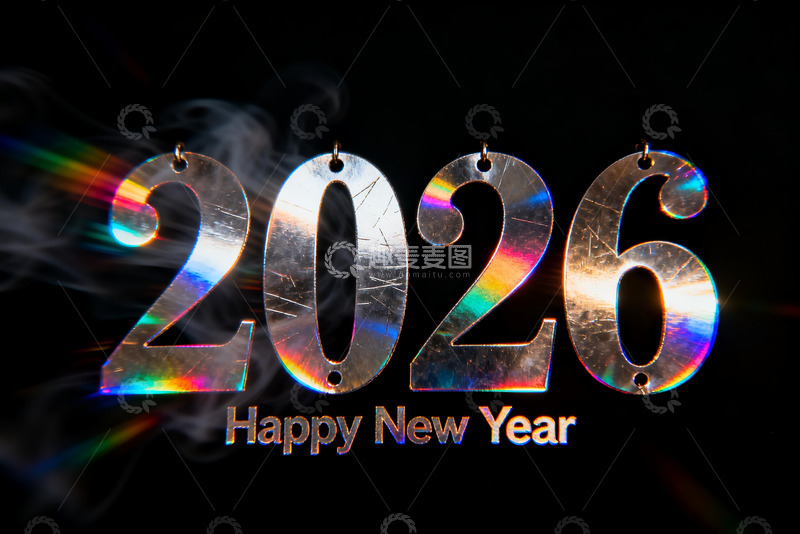 高清大图下载【趣麦麦图】2026新年贺岁数字艺术