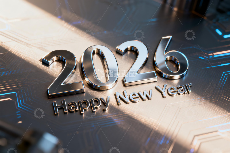 高清大图下载【趣麦麦图】2026新年科技主题视觉