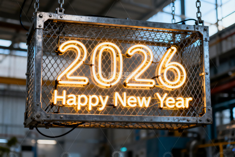 高清大图下载【趣麦麦图】2026新年霓虹灯招牌