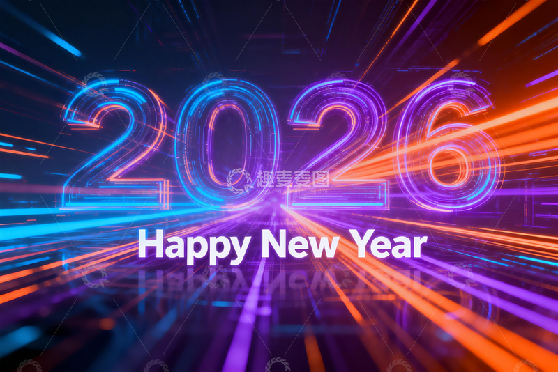 高清大图下载【趣麦麦图】2026新年庆祝视觉设计
