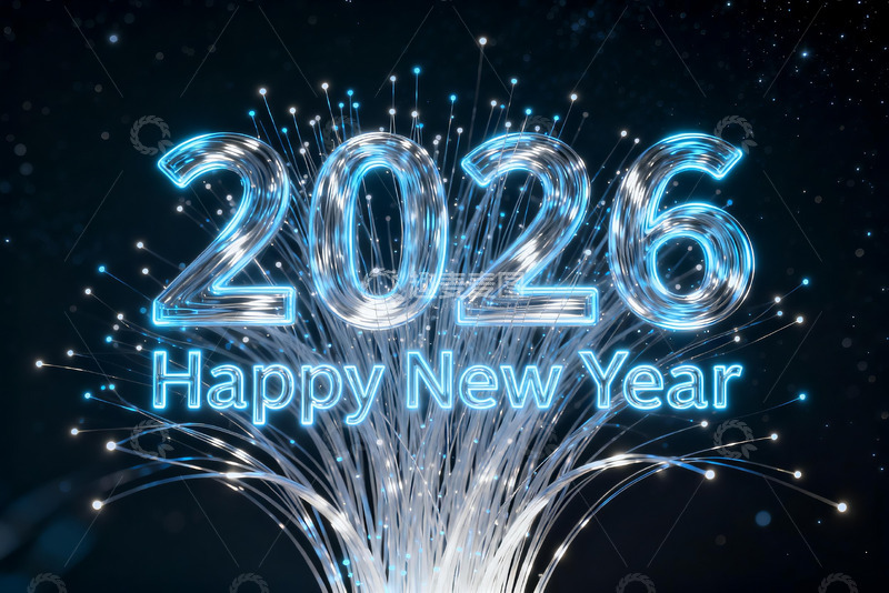 高清大图下载【趣麦麦图】2026新年庆祝烟花效果