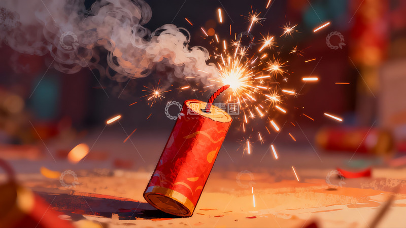 高清大图下载【趣麦麦图】烟花绽放瞬间