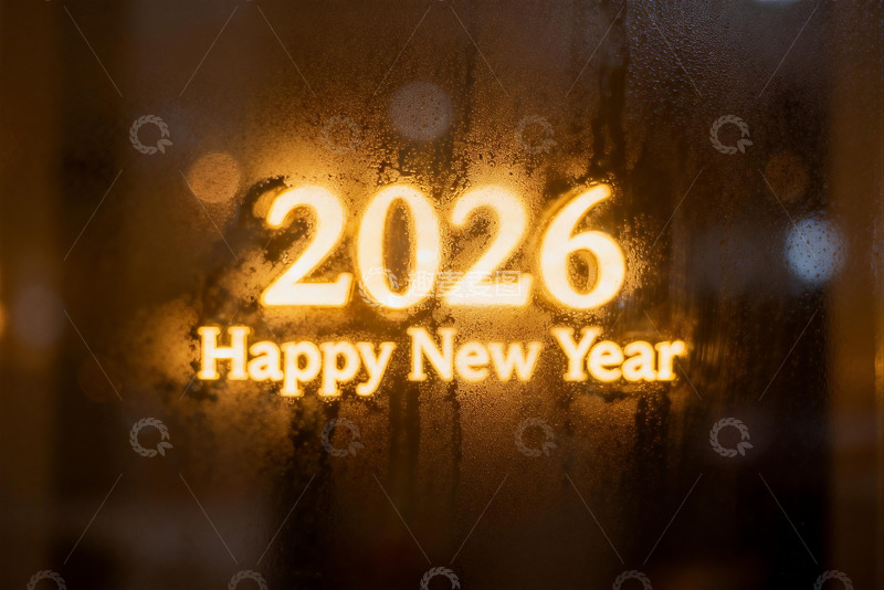 高清大图下载【趣麦麦图】2026新年祝福光影文字
