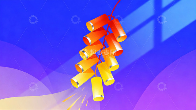 彩色纸筒挂饰光影效果