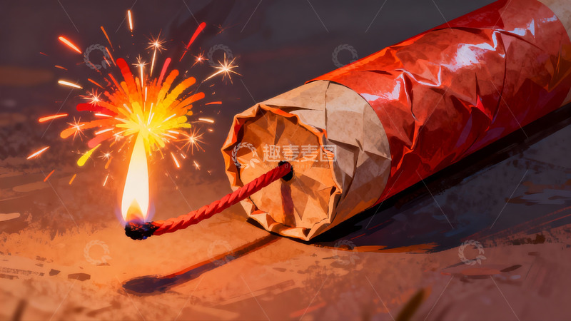 高清大图下载【趣麦麦图】烟花绽放瞬间