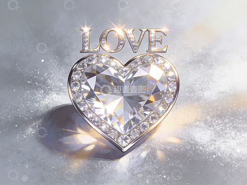心形钻石闪耀爱意