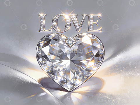 心形钻石闪耀爱意