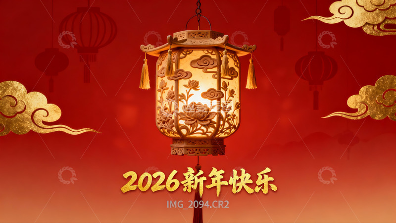 高清大图下载【趣麦麦图】新年灯笼装饰画面