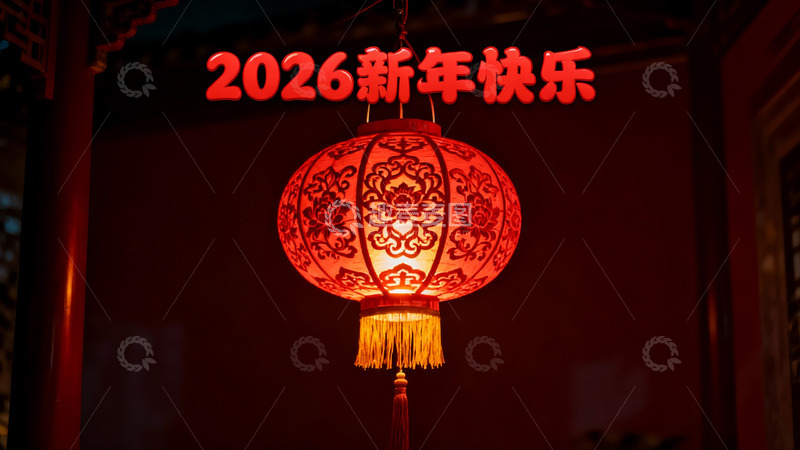 高清大图下载【趣麦麦图】新年红灯笼装饰