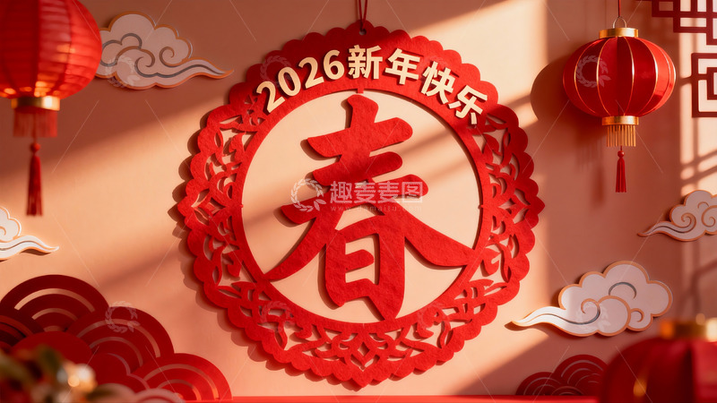 高清大图下载【趣麦麦图】新年春节装饰挂件