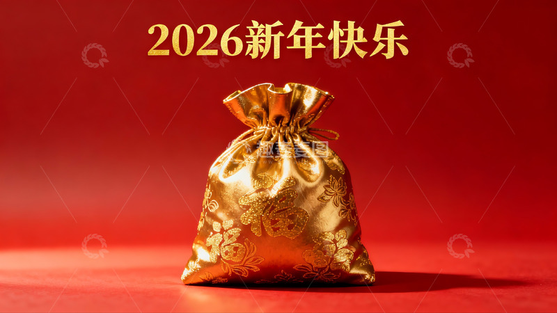 高清大图下载【趣麦麦图】金色红包迎新年
