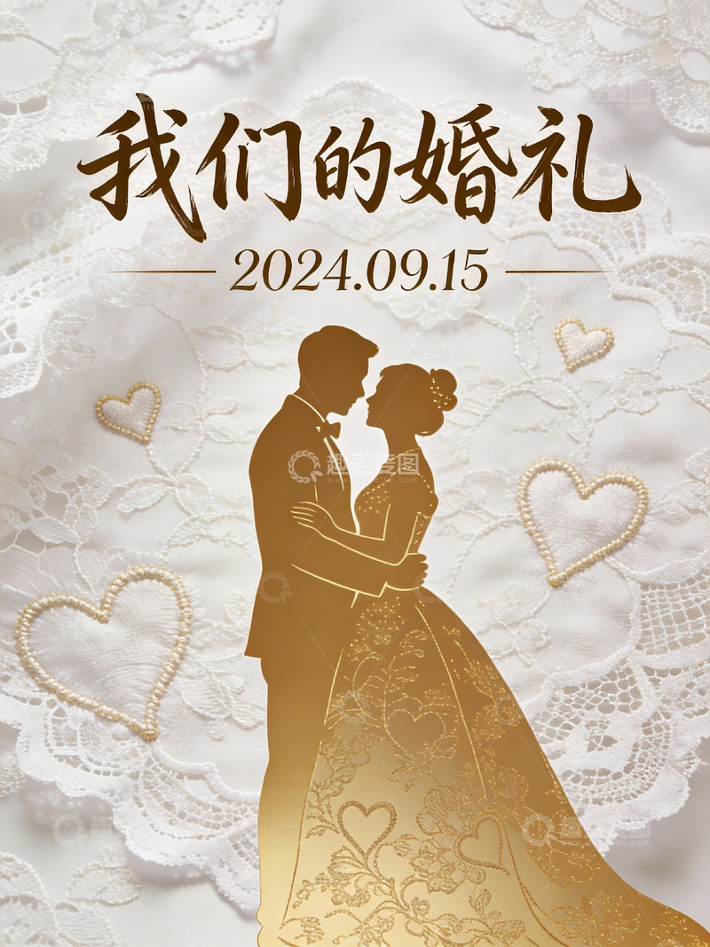 高清大图下载【趣麦麦图】婚礼邀请海报设计