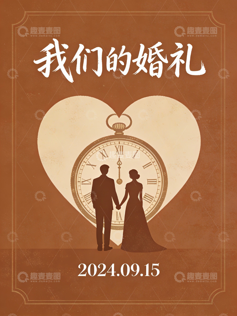高清大图下载【趣麦麦图】婚礼海报设计